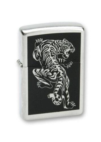 499 ZIPPO Зажигалка Tigre Satin Chrome 499 ZIPPO Зажигалка Tigre Satin Chrome