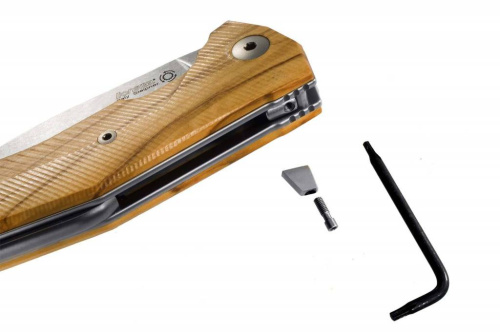 Складной нож Lion Steel KUR UL Olive Wood Flipper фото 4 Складной нож Lion Steel KUR UL Olive Wood Flipper фото 4