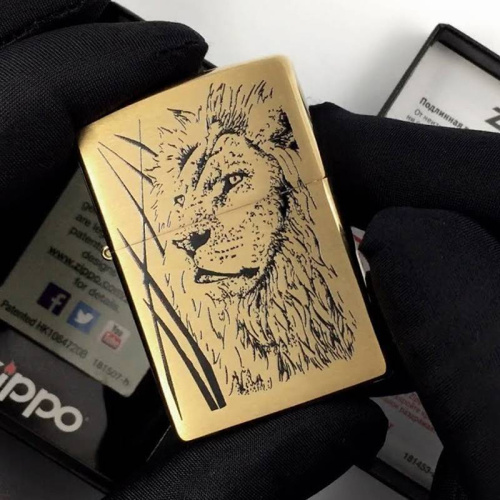 499 ZIPPO ЗажигалкаProud Lion Brushed Brass фото 11 499 ZIPPO ЗажигалкаProud Lion Brushed Brass фото 11