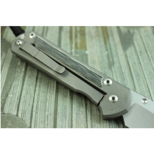 5891 Chris Reeve Large Sebenza 21 Micarta Inlay фото 6