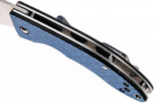 Складной нож Spyderco Lil' Lum Blue Nishijin - 205GFBLP фото 5 Складной нож Spyderco Lil' Lum Blue Nishijin - 205GFBLP фото 5