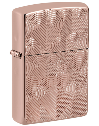Зажигалка ZIPPO Armor® Hearts с покрытием Rose Gold Зажигалка ZIPPO Armor® Hearts с покрытием Rose Gold