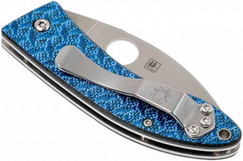 Складной нож Spyderco Lil' Lum Blue Nishijin - 205GFBLP фото 15 Складной нож Spyderco Lil' Lum Blue Nishijin - 205GFBLP фото 15